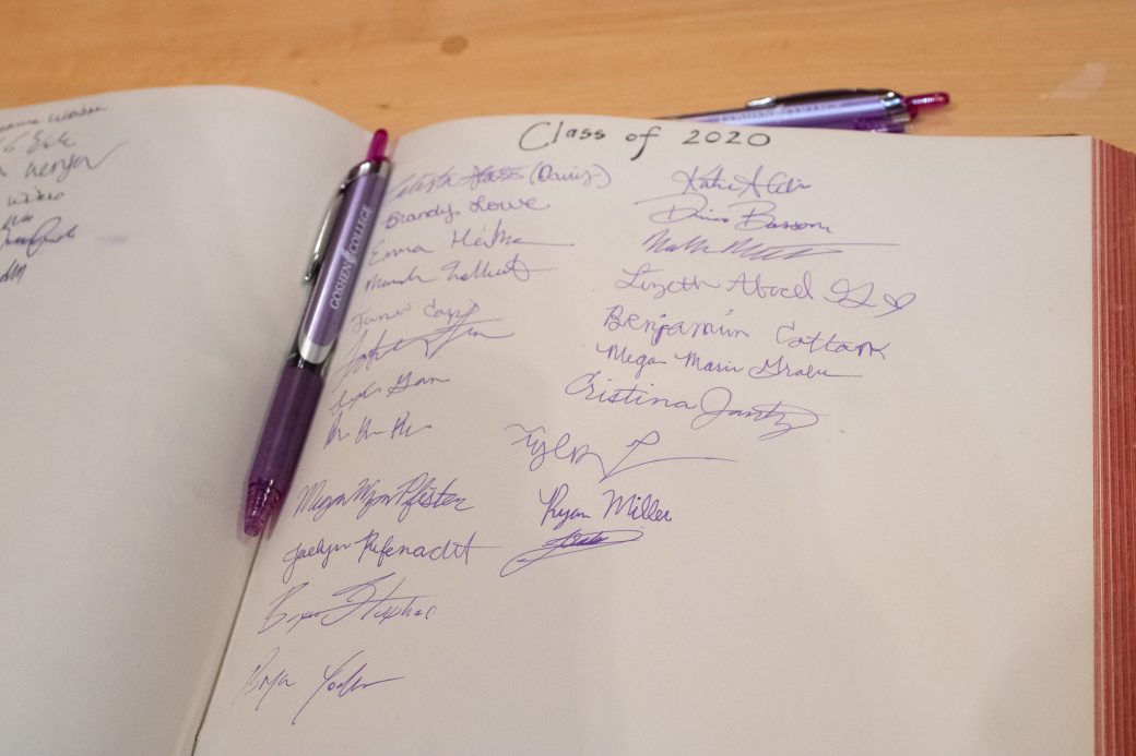 Signature of the 2020 class