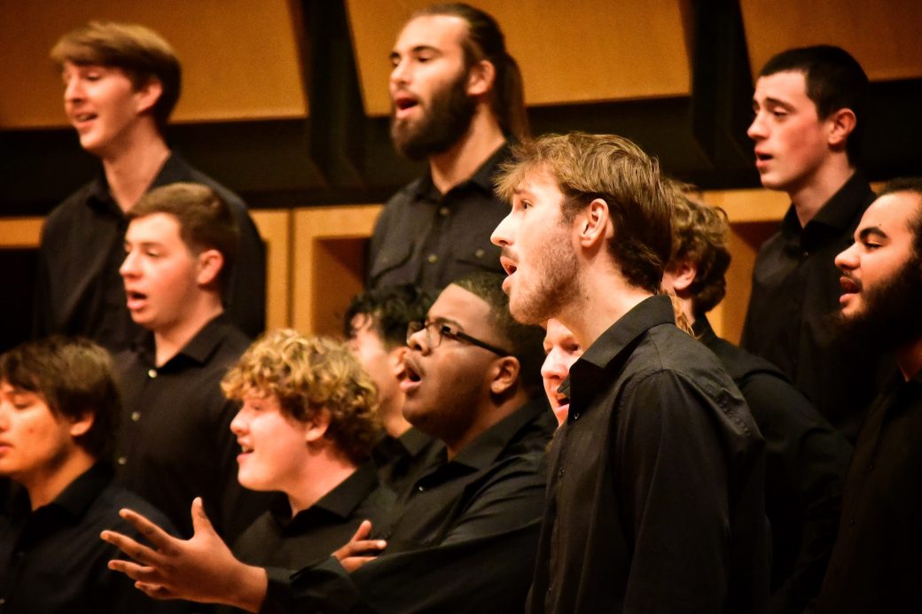 Goshen College Choir, closeup of performers