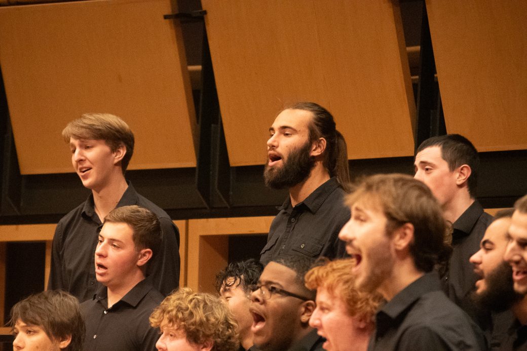 Vox Profundi performs, closeup