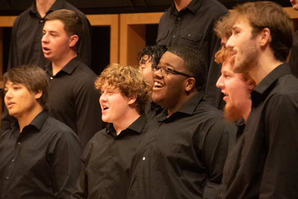 Vox Profundi performs, closeup