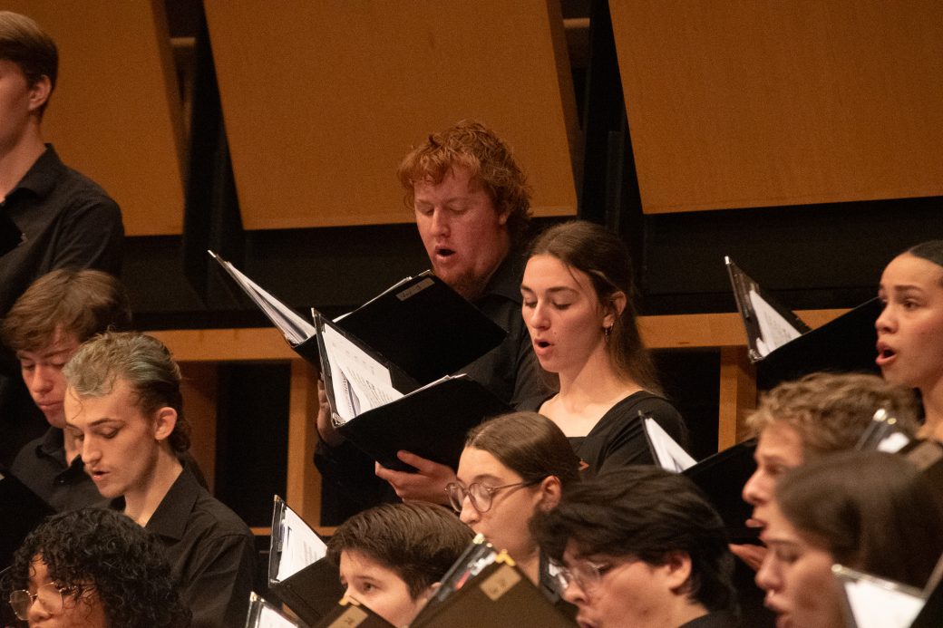 Goshen College Choir, closeup of performers