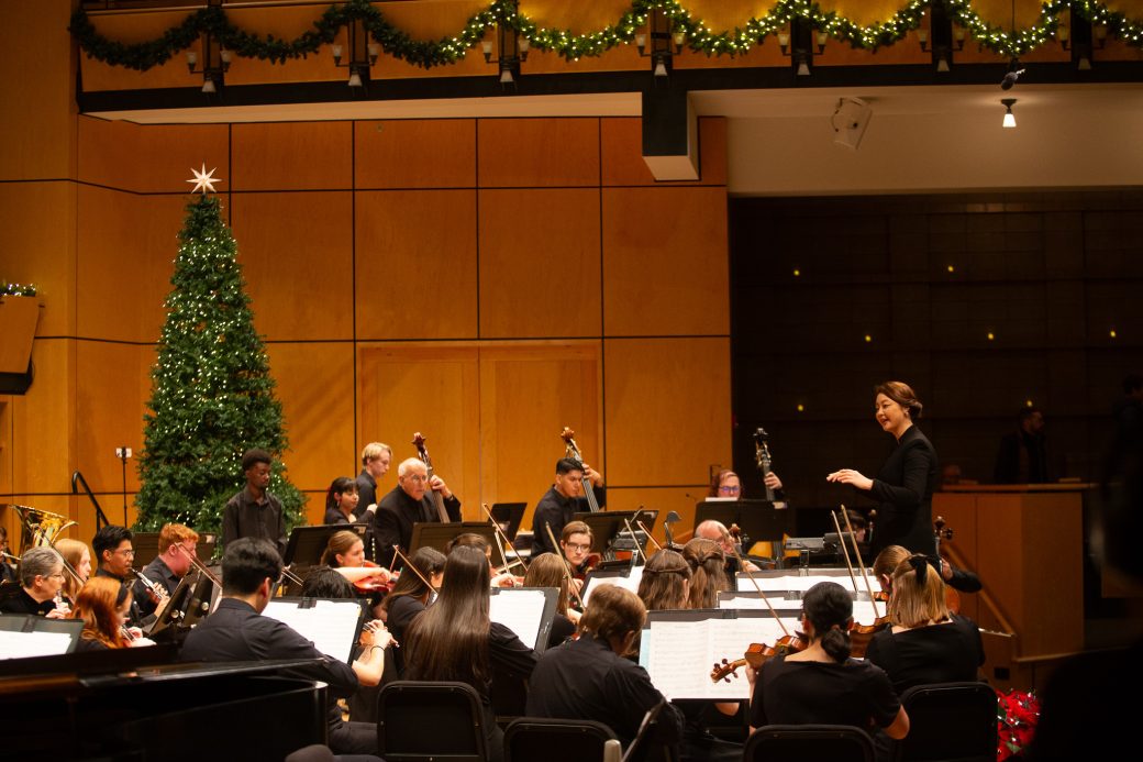 Orchestra plays
