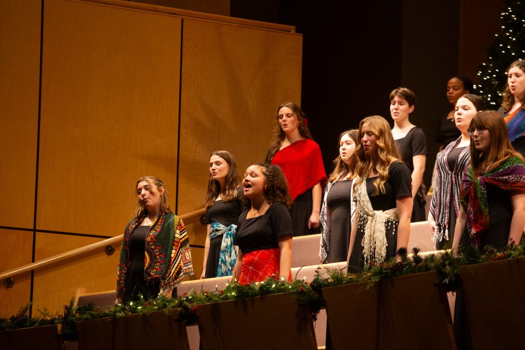 Choirs sing