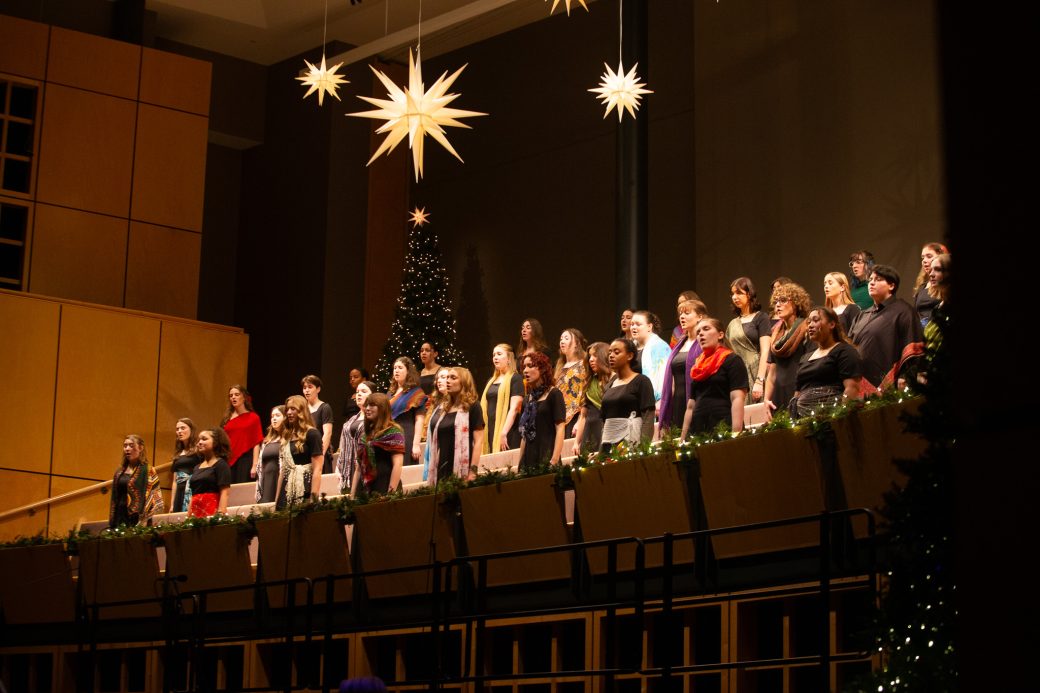Choirs sing