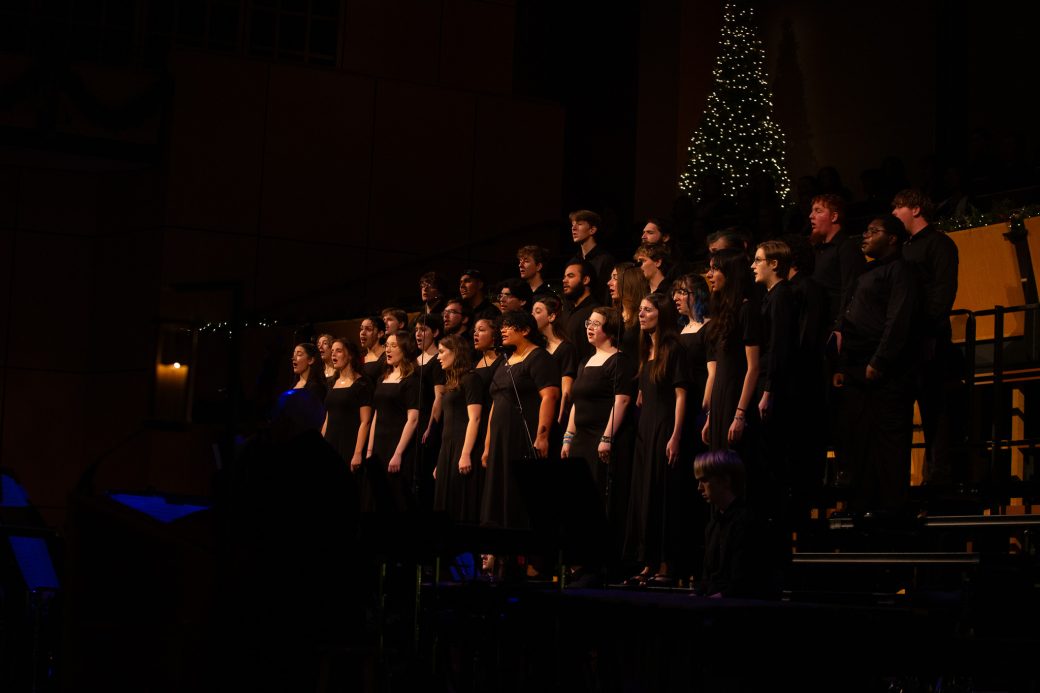 Choir sings