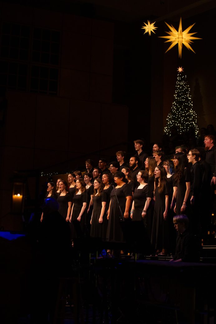 Choir sings