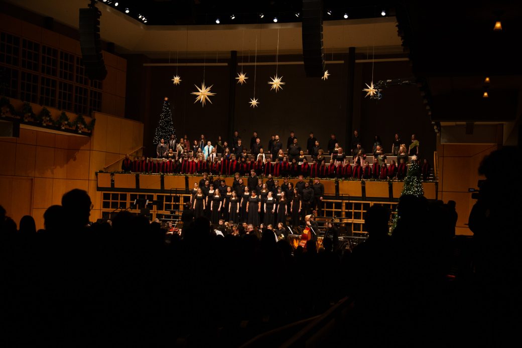 Choir sings