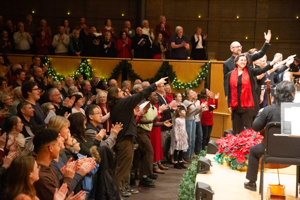 Audience applauds directors