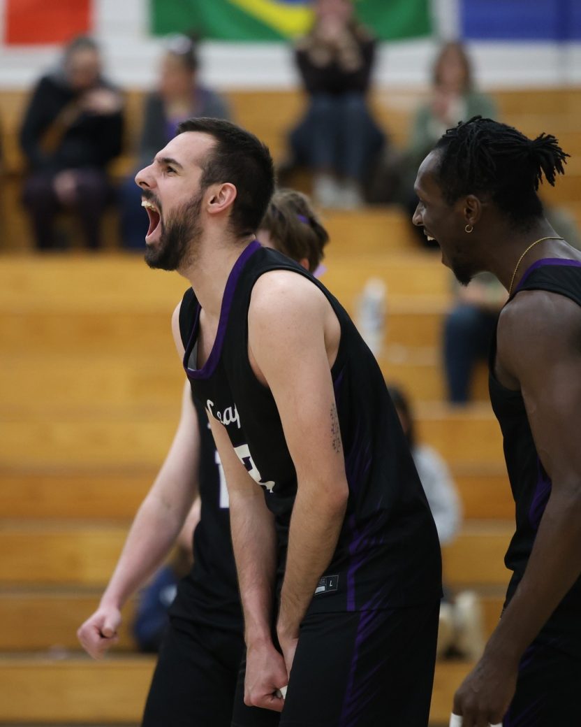 Student athlete celebrating