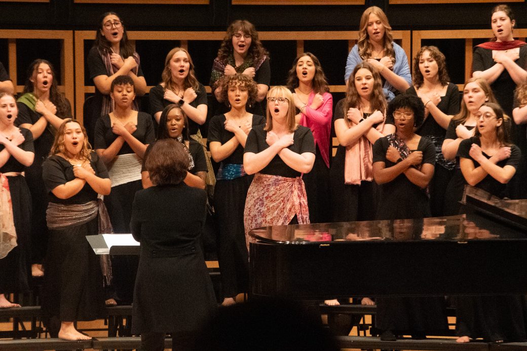 Voices of the Earth performing at Fall concert.