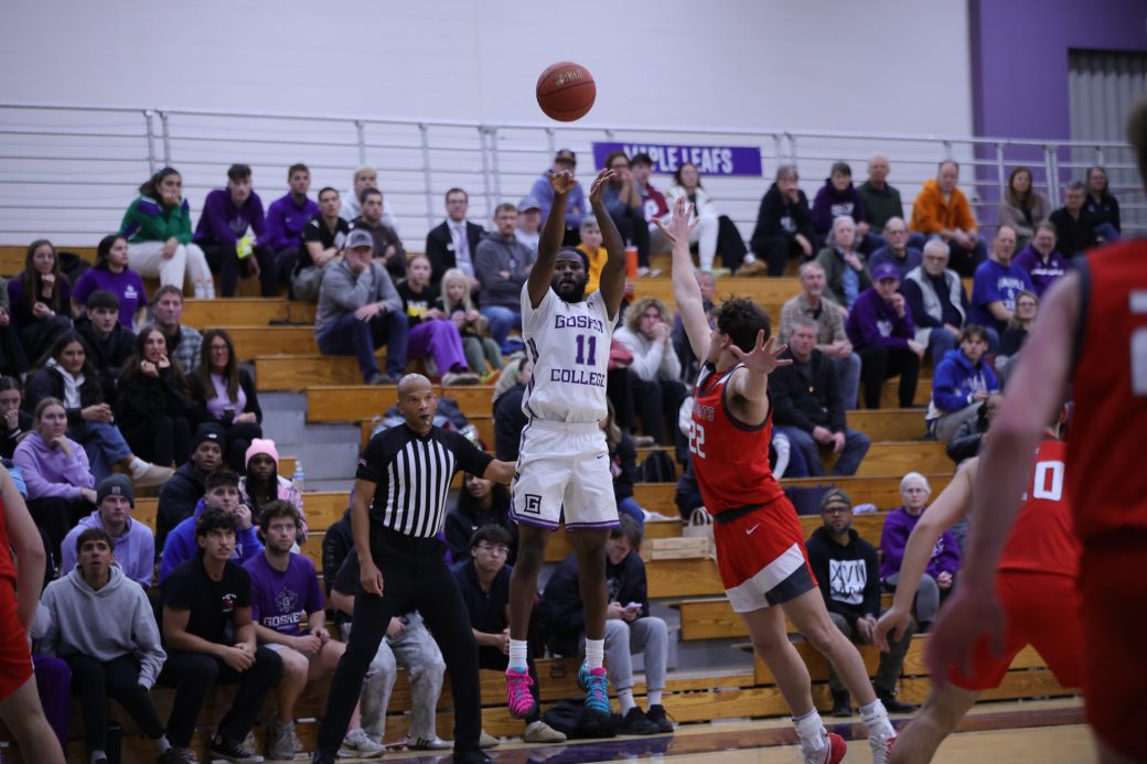 Marcus Northern, men's volleyball, shooting 3 pointer