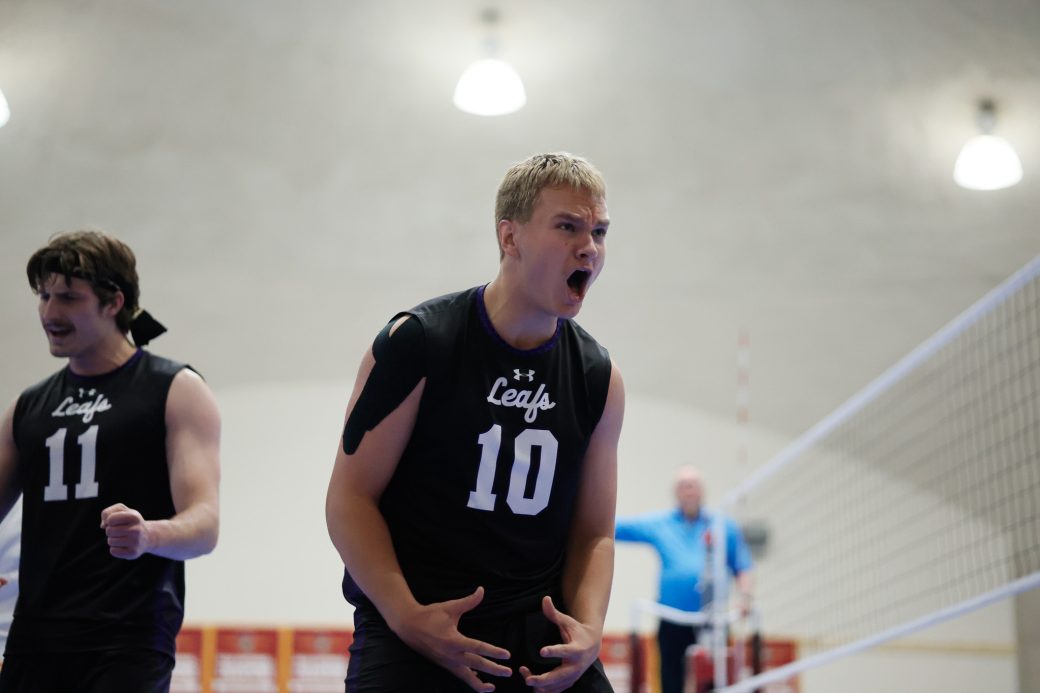 Ryan Kabrich, men's volleyball, celebrating