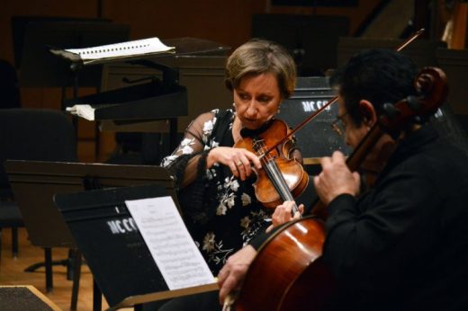Solomia Soroka playing violin