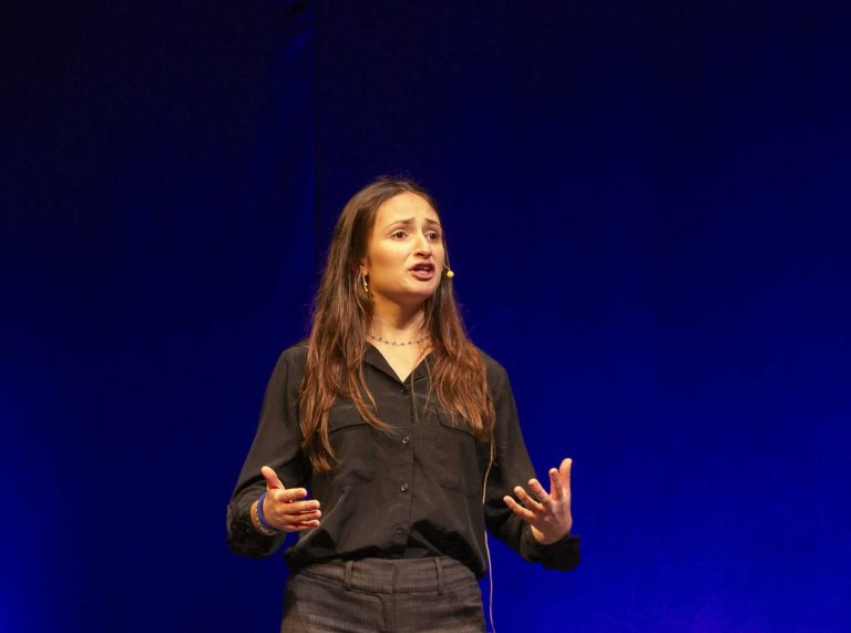 woman speaking