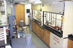 Fully equipped research chemistry lab