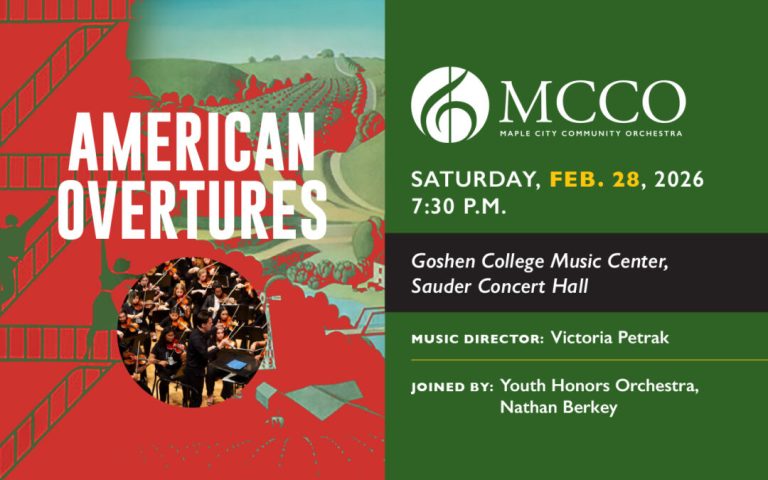 photo reading "american overtures" and date/time info