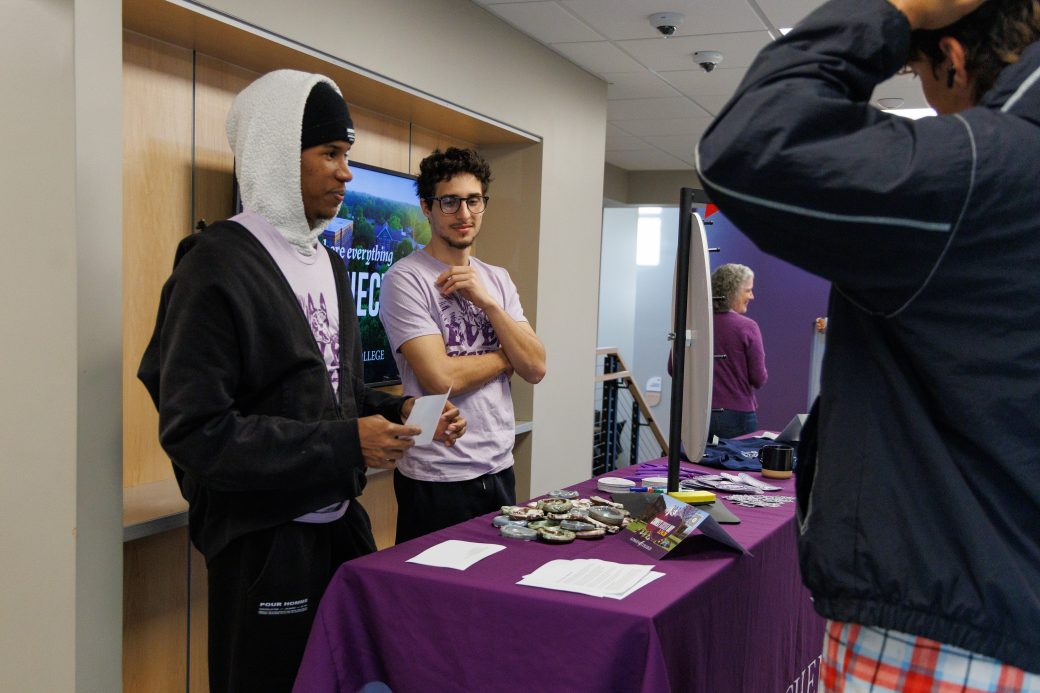 Students at the Connect Goshen Day table