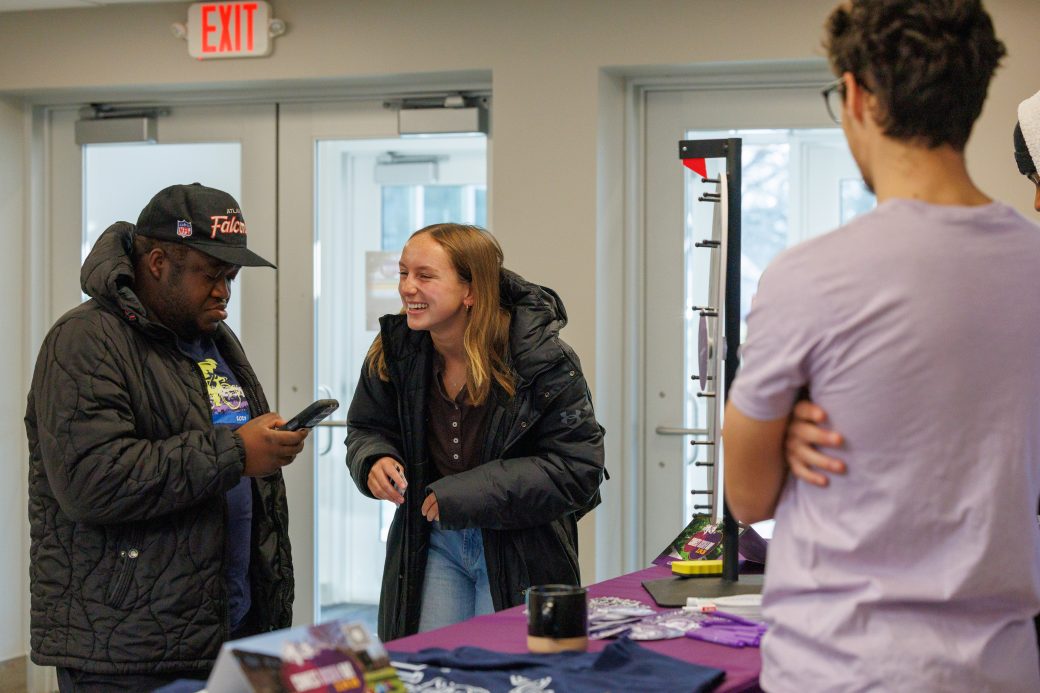 Students at the Connect Goshen Day table