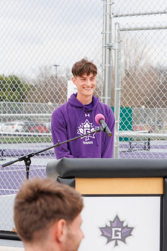 Student speaking