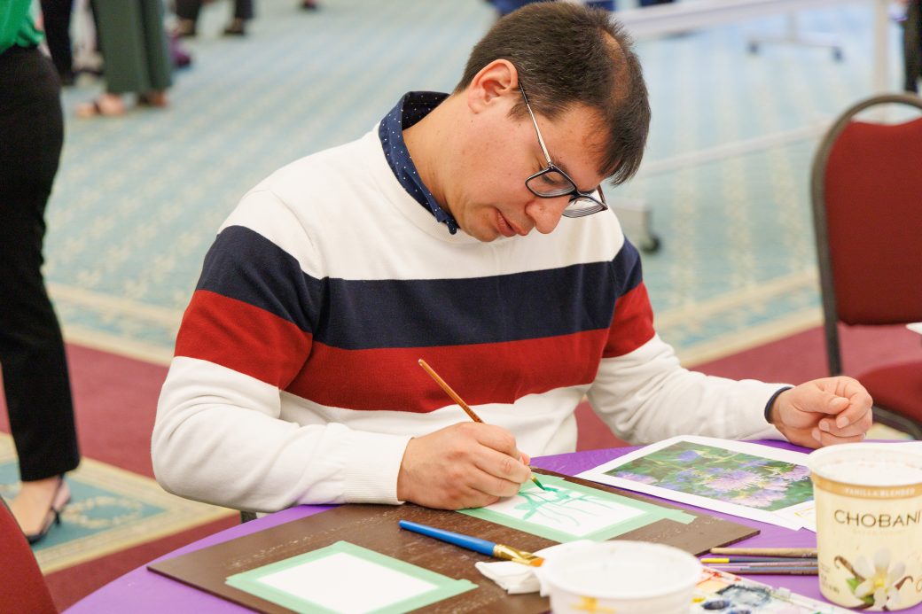 Student painting