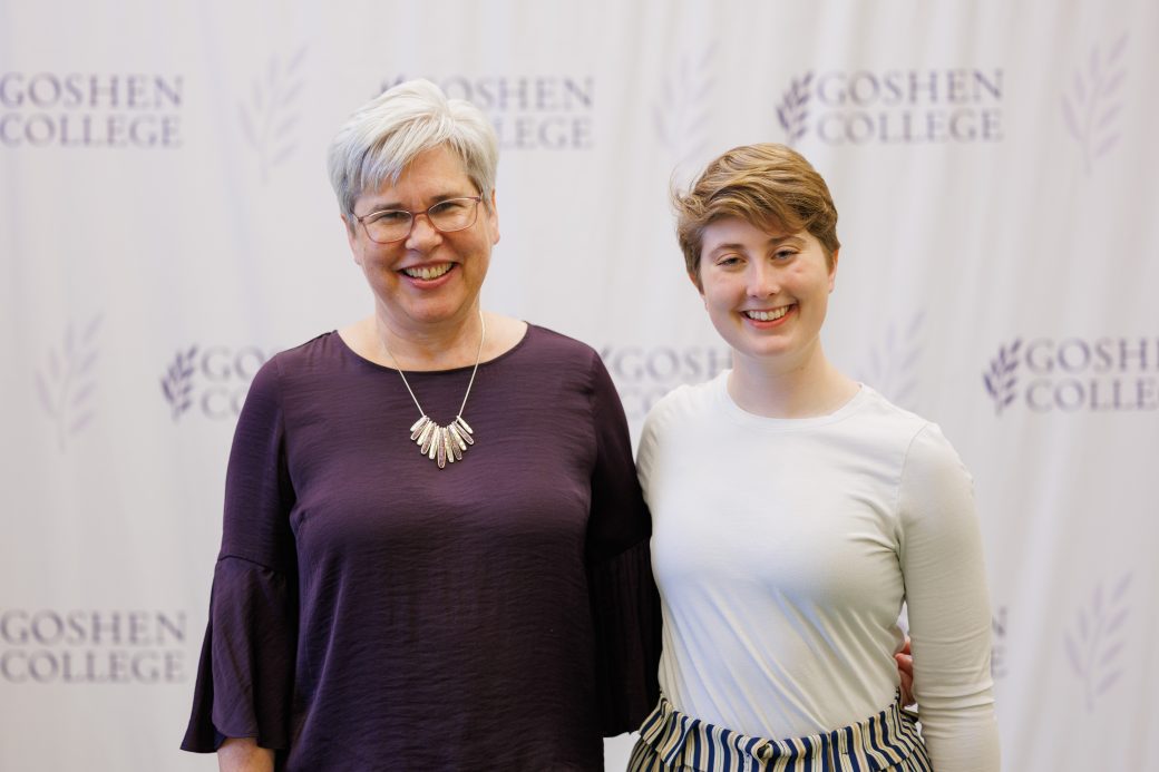 Kate with President Rebecca Stoltzfus