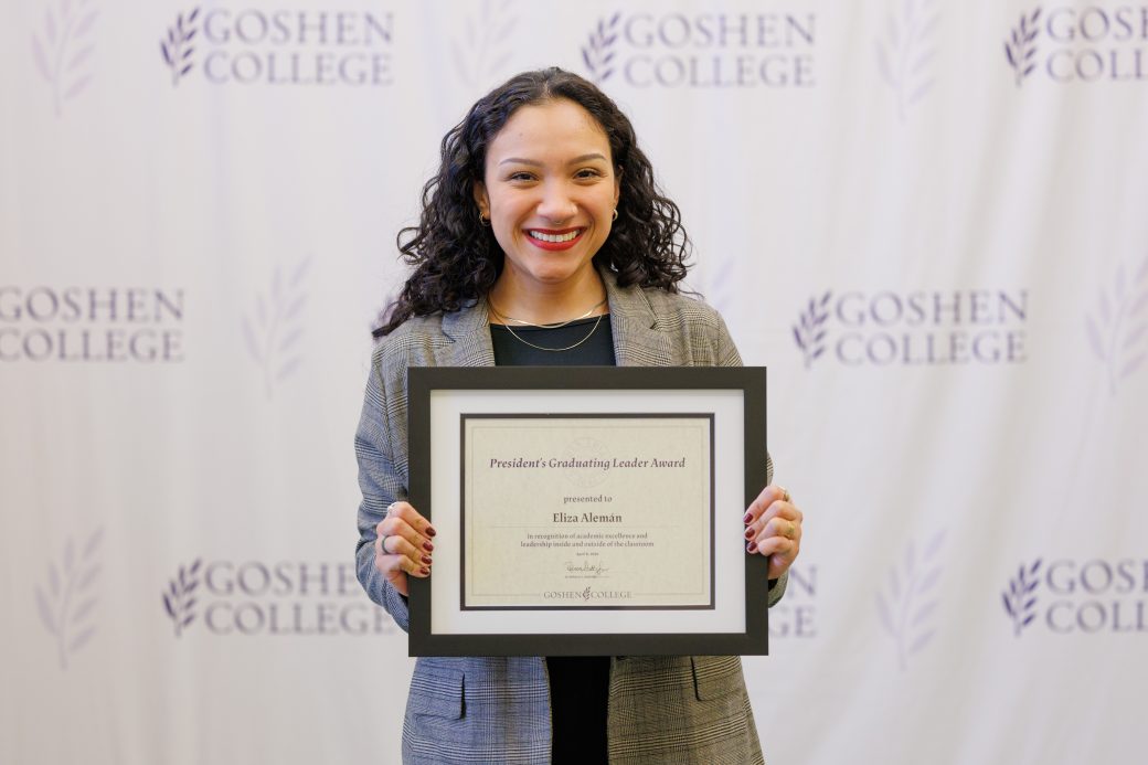 Eliza with certificate