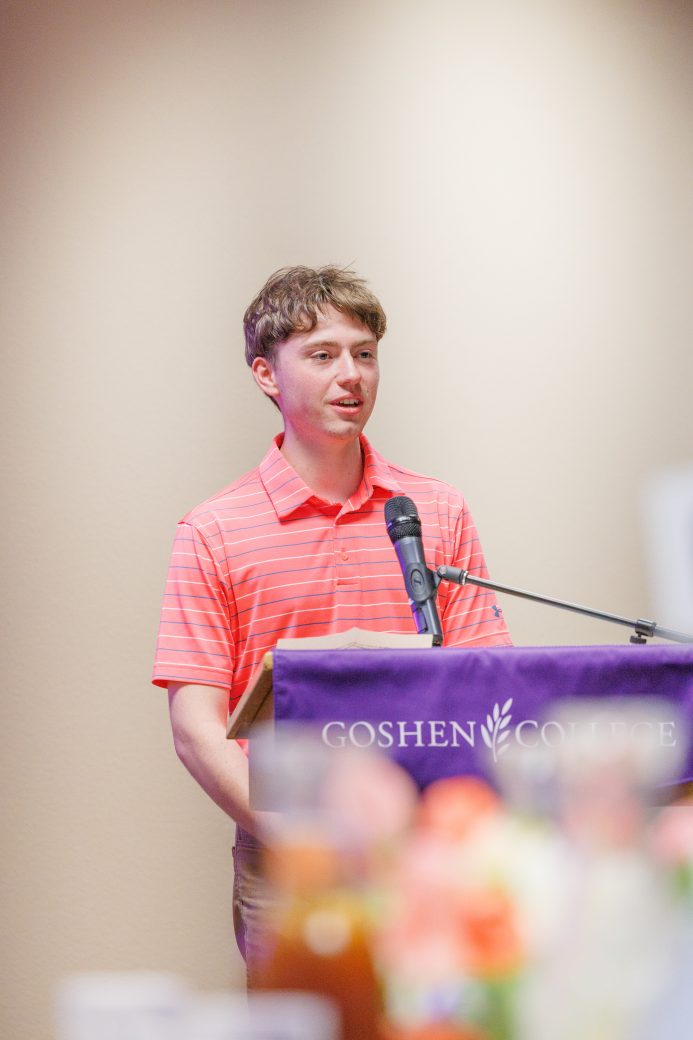 Student Henry speaking