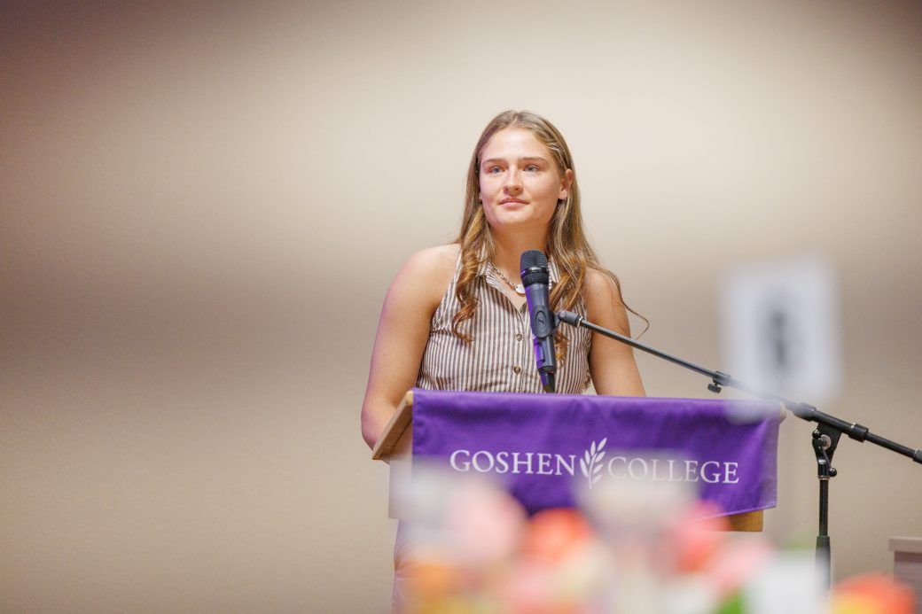 Senior Ella speaking