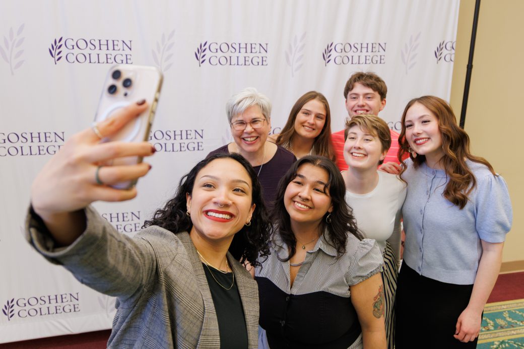 All winners posed with President Rebecca for a selfie