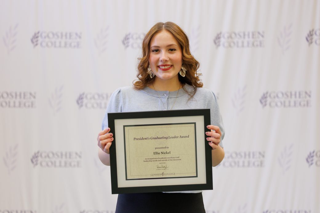 Ellie with certificate