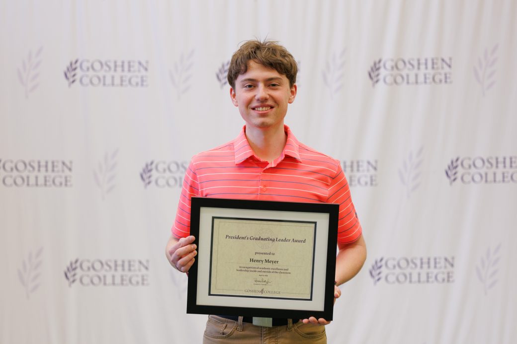 Henry with certificate