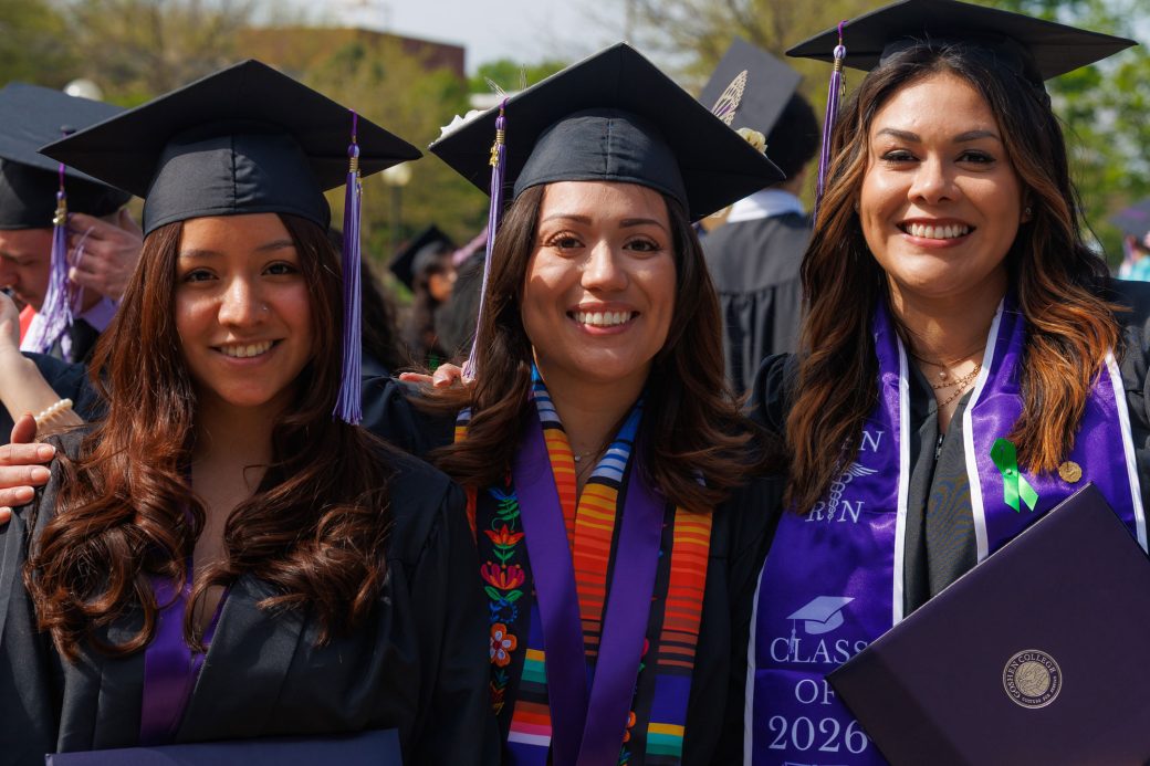 Three graduates together