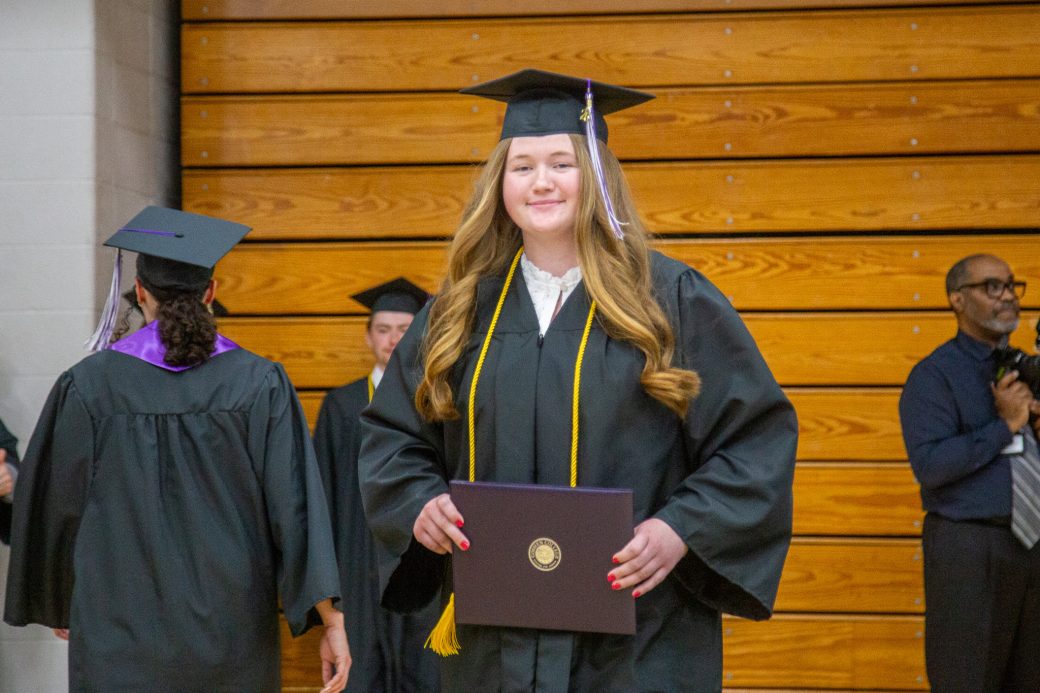 Graduate just receives diploma