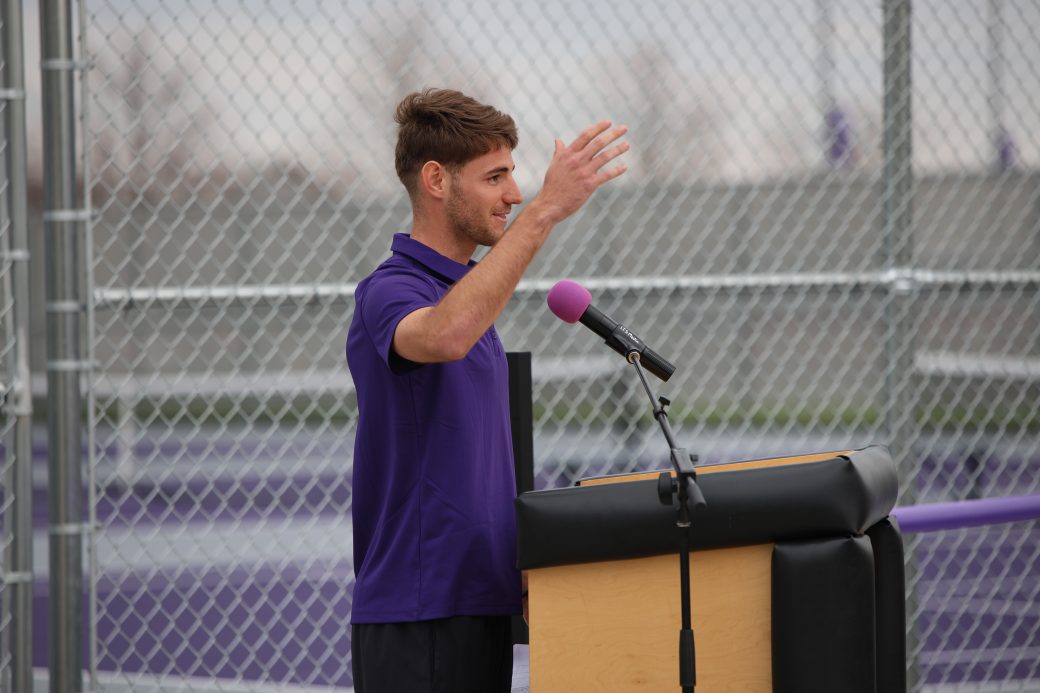 Assistant coach speaking