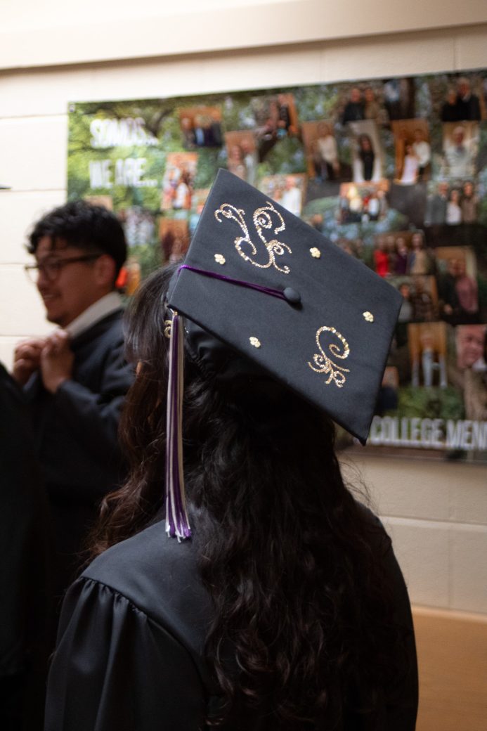 Close up of mortarboard