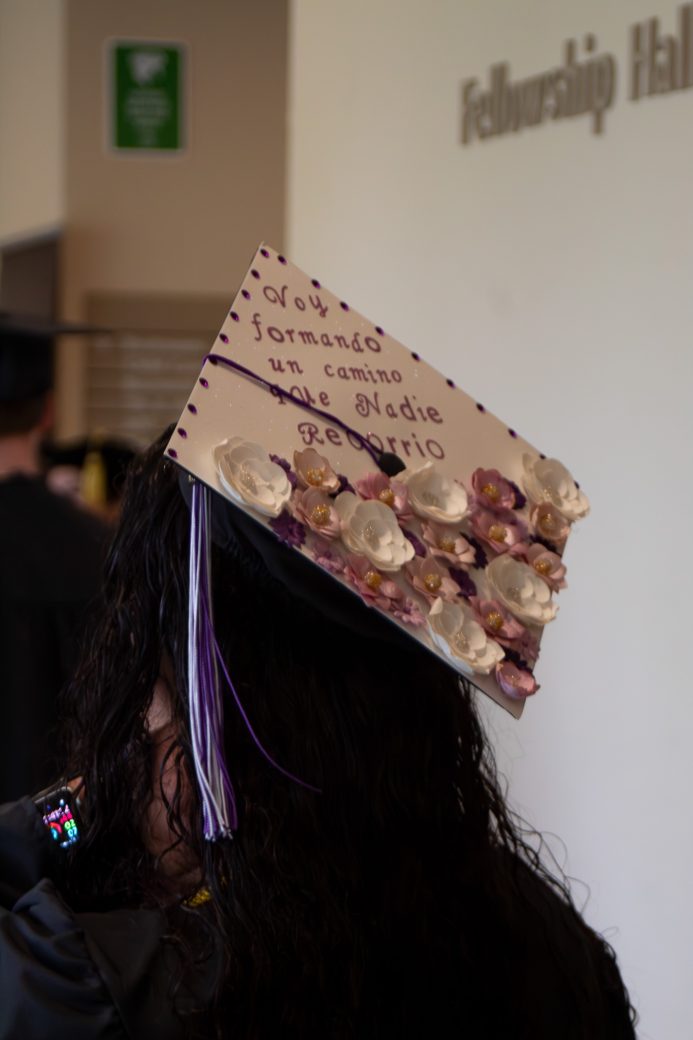 Close up of mortarboard