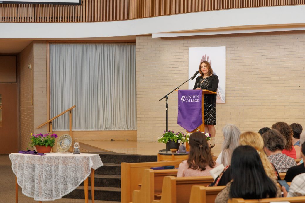 Nurse faculty speaker talking to audience