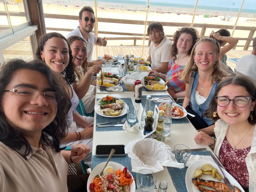 Dinner on the beach