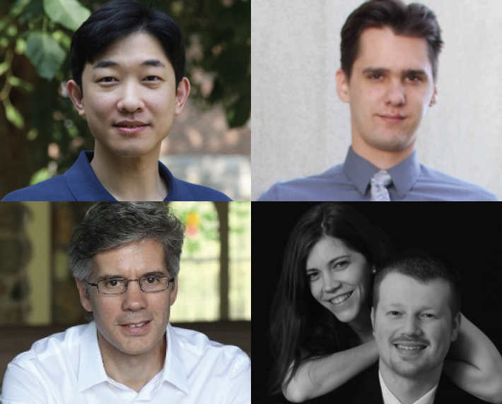 collage of piano and strings performers.